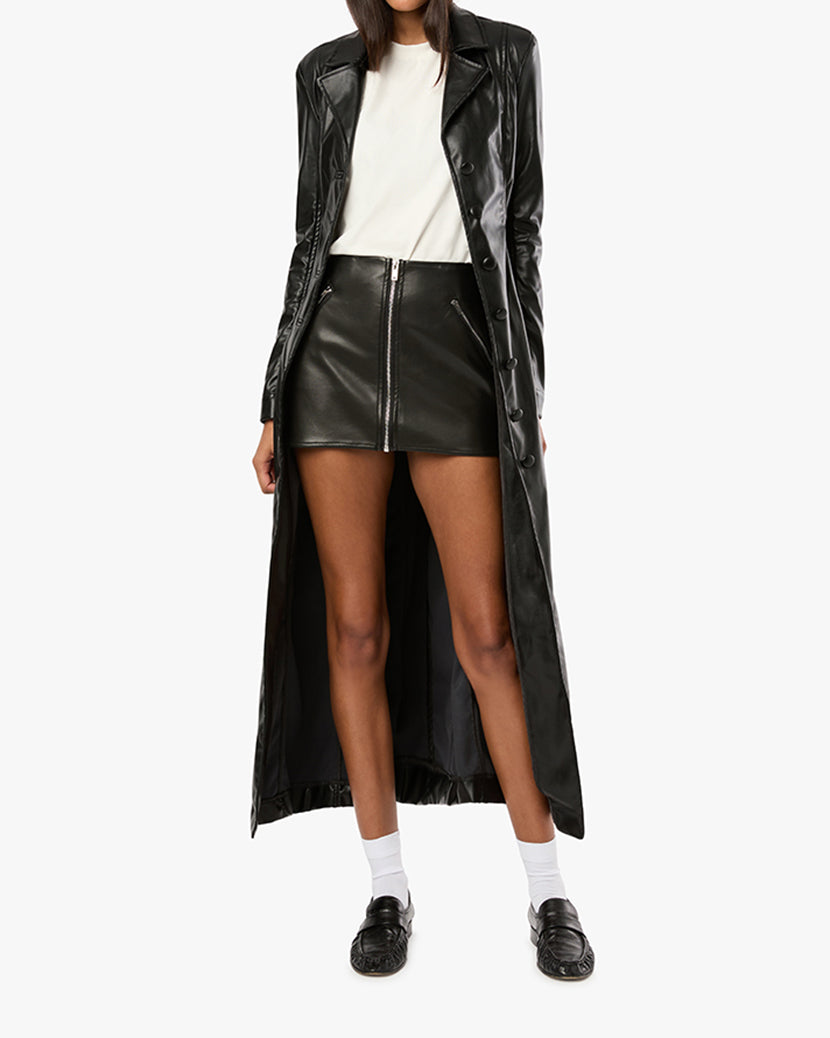 Vegan Leather Mini Skirt – WeWoreWhat