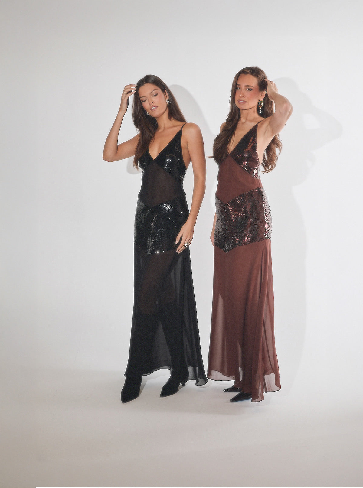 Sheer Panel Maxi Dress – WeWoreWhat