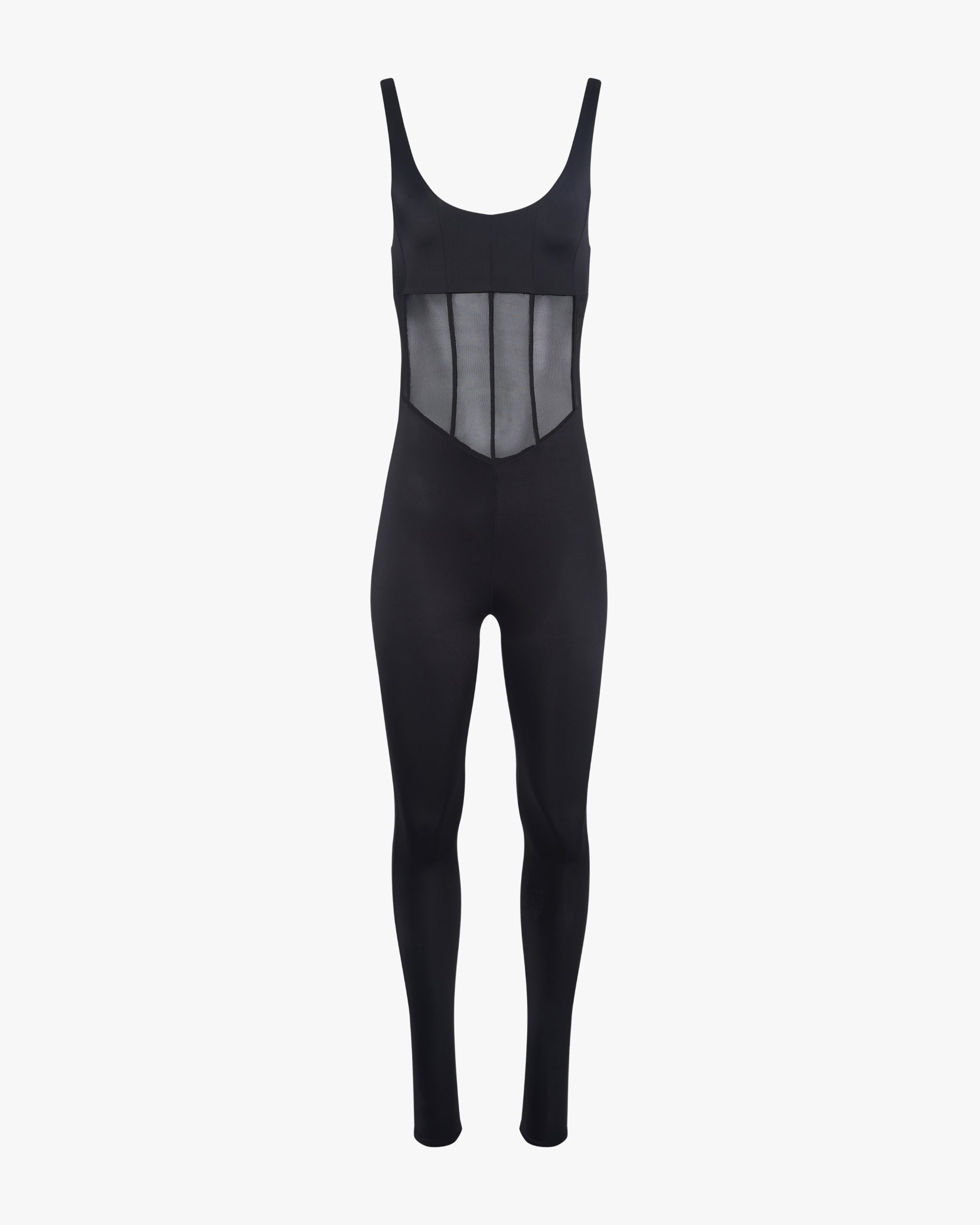 Spandex Sheer Panel Bodysuit – WeWoreWhat