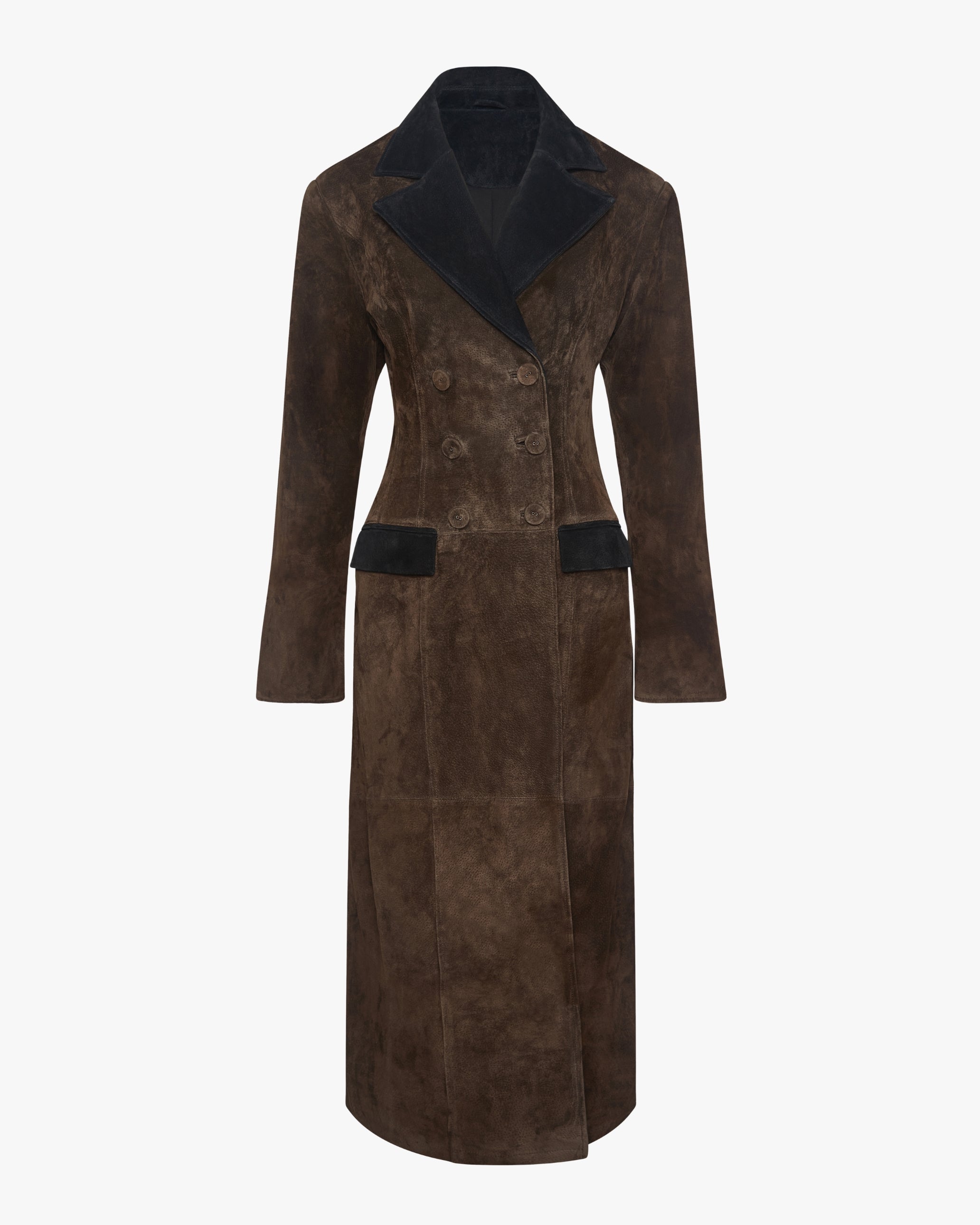 Premium Double Breasted Suede Coat – WeWoreWhat
