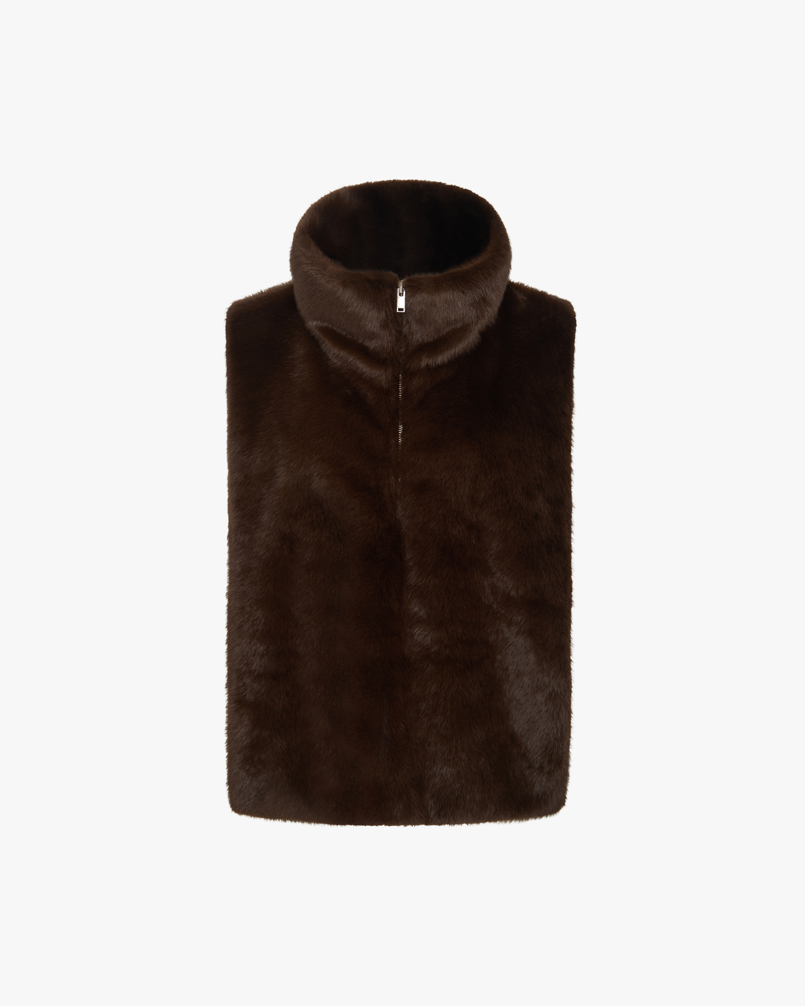 Faux Fur Mockneck Vest – WeWoreWhat