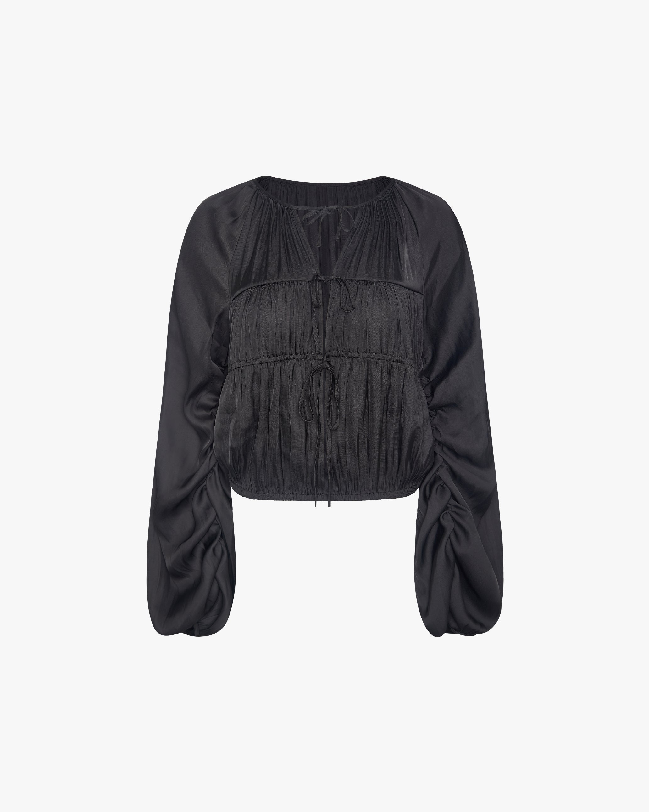 Cocoon Sleeve Front Tie Top – WeWoreWhat