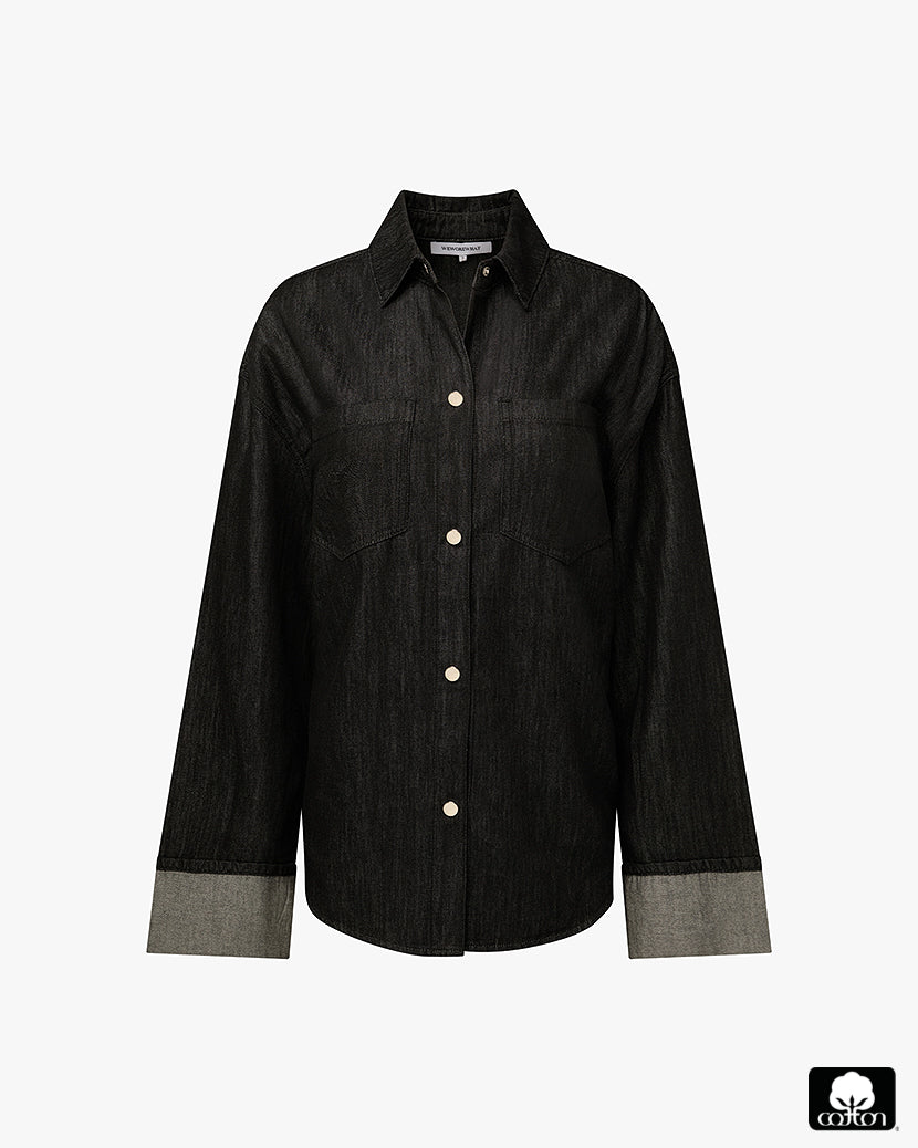 ★JEMUT☆WRISTON OVERFIT DENIM SHIRTS★ JEMUT (ジェモッ) - リストンオーバーフィットデニムシャツ
