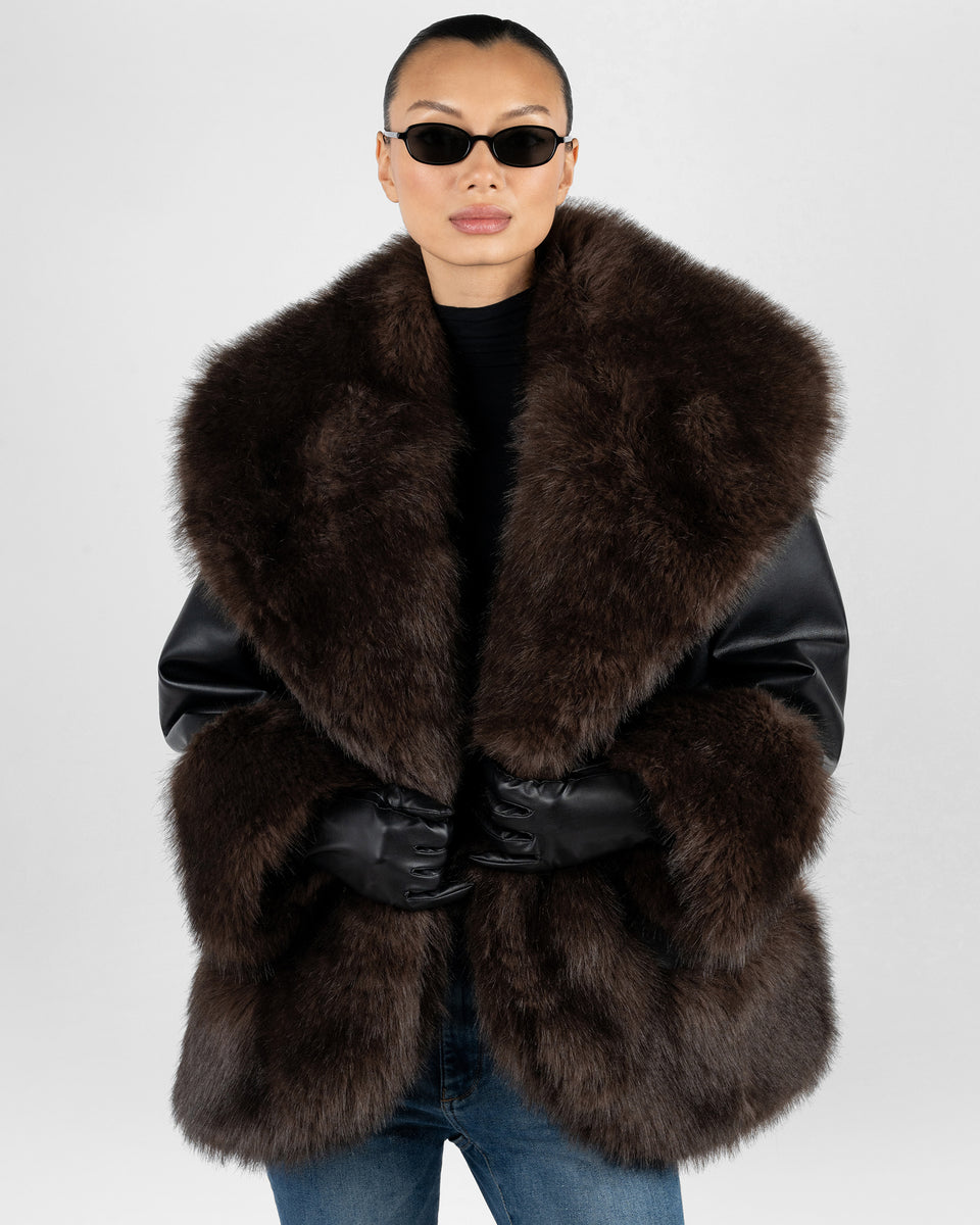 Cocoon Fur Jacket – WeWoreWhat