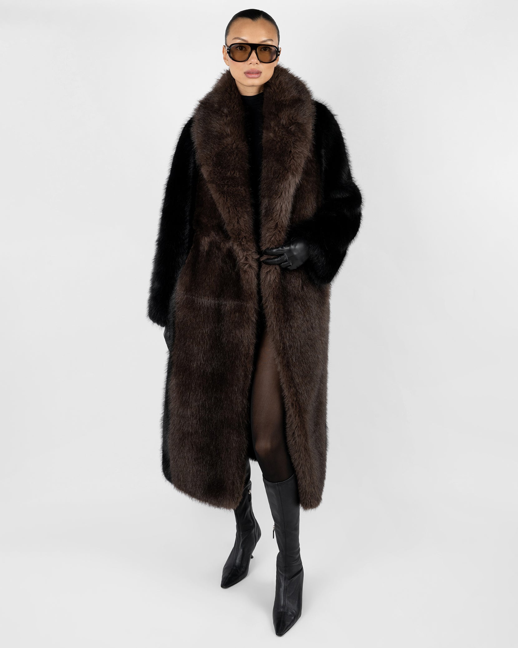 Faux Fur Belted Jacket – WeWoreWhat
