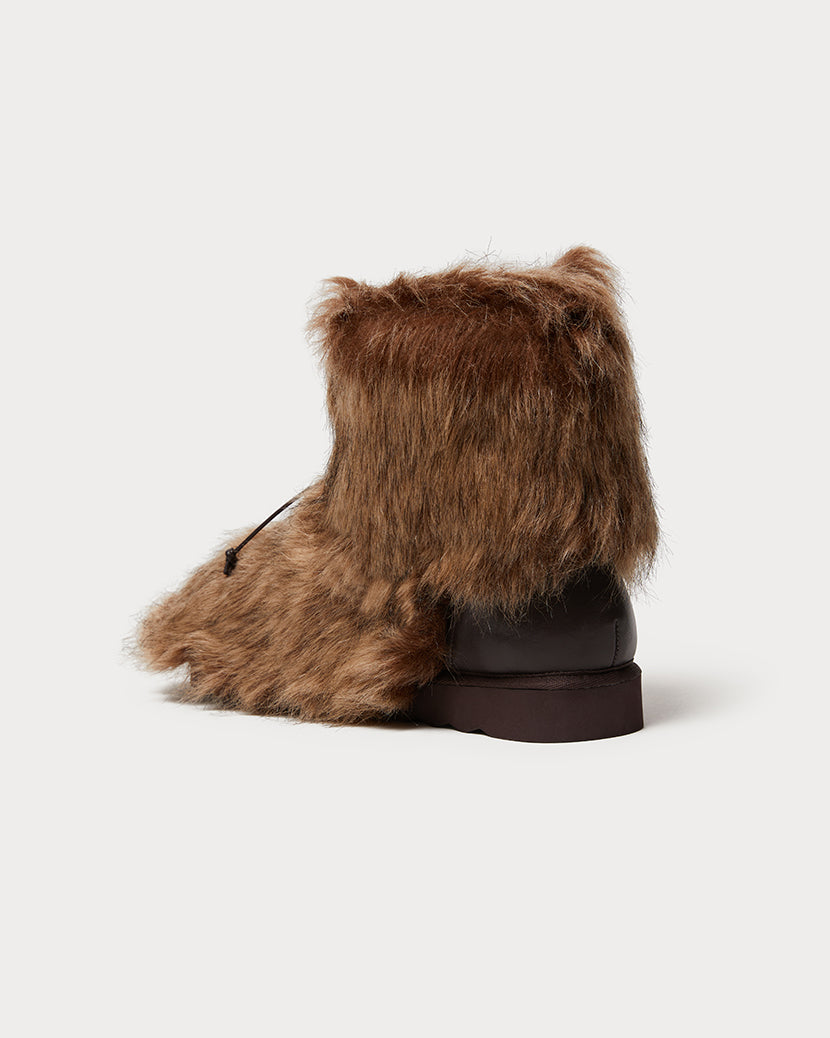 Saint laurent fur on sale boots