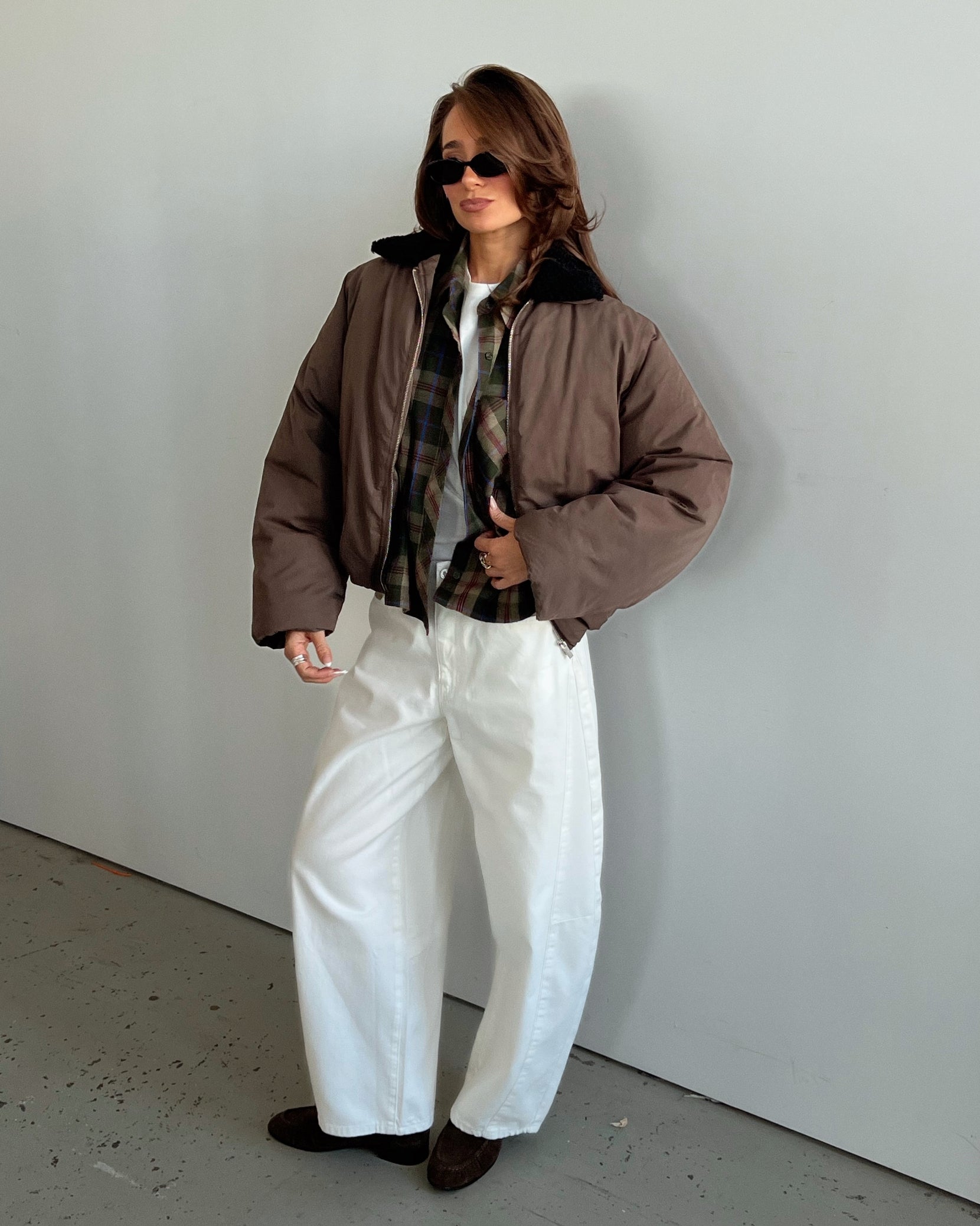 ジャケット・アウター argue COTTON NYLON BALLOON FOODIE ジャケット・アウター argue COTTON NYLON BALLOON FOODIE ジャケット