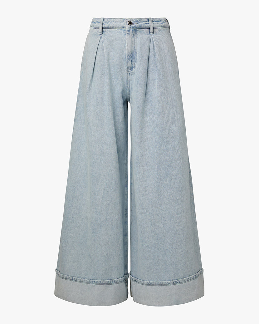 Pleated Wide Leg Jean – WeWoreWhat
