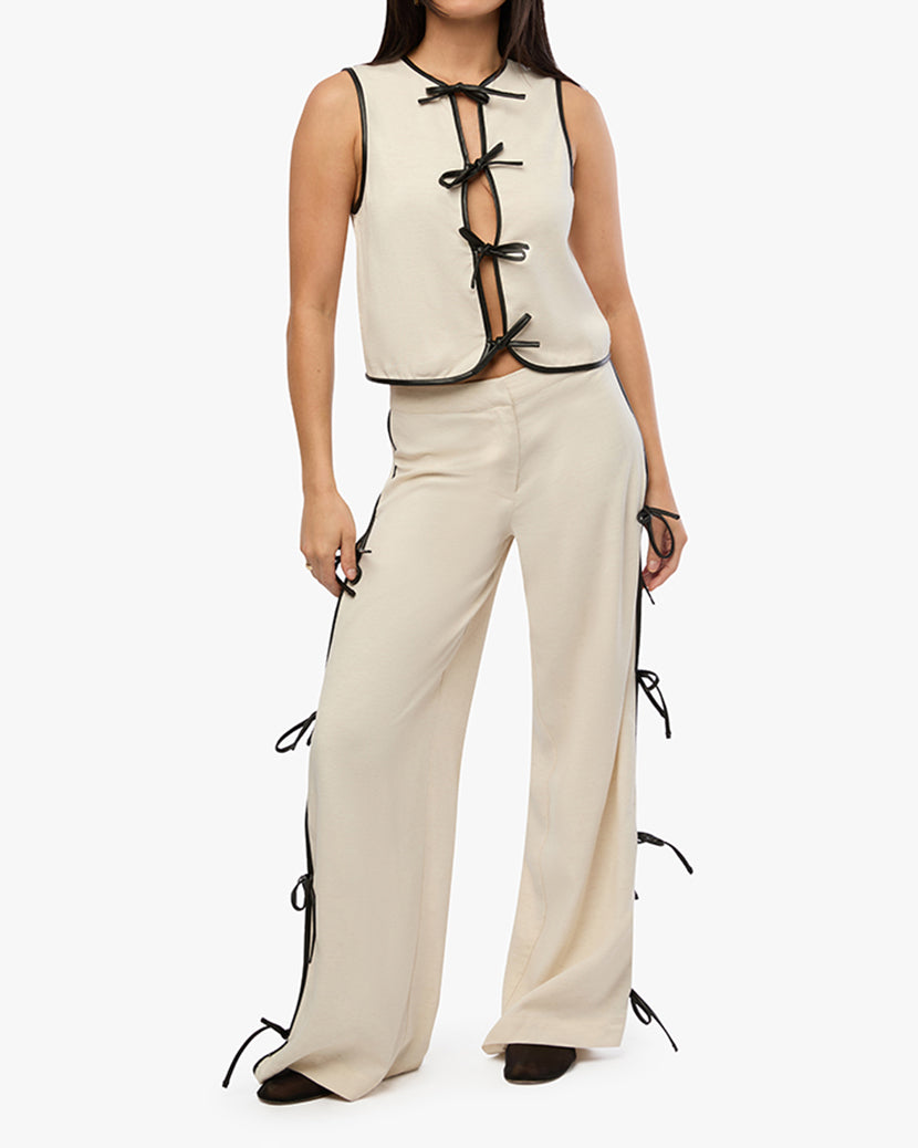 パンツ S'YTE Front Cover Detachable Pants Tie Slit Pant – WeWoreWhat
