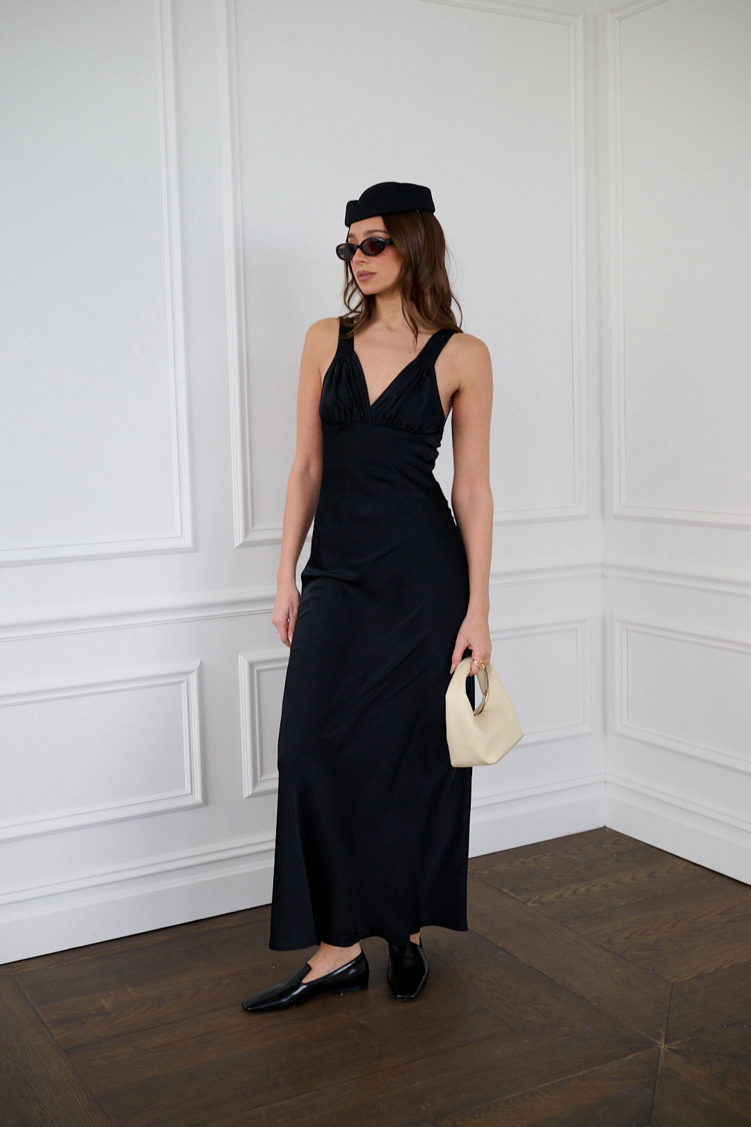 fitted lace wedding dress Ruched Cup Slip Maxi Dress – WeWoreWhat