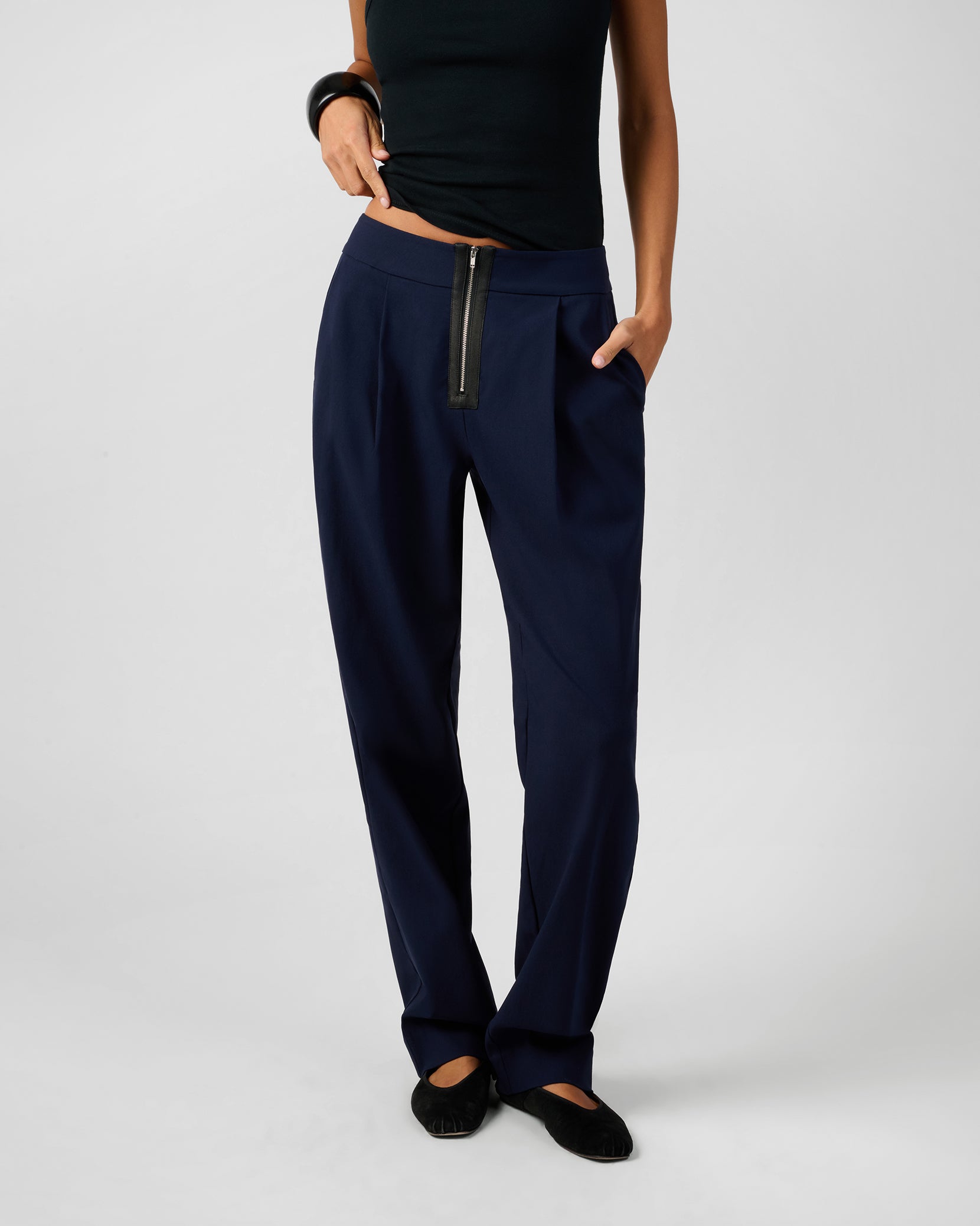 Zip Front Trouser – WeWoreWhat