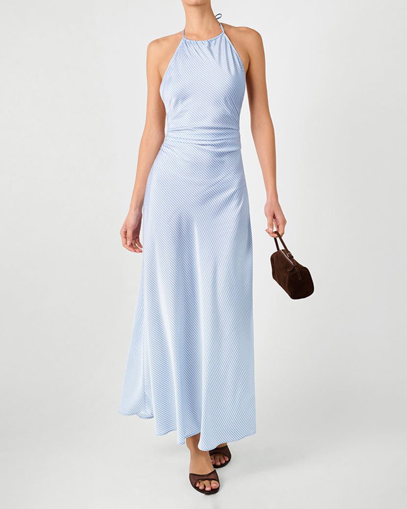 Halter Tie Neck Maxi Dress – WeWoreWhat