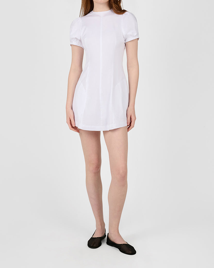 Puff Sleeve Peplum Mini Dress WeWoreWhat Puff Sleeve Peplum Mini Dress WeWoreWhat