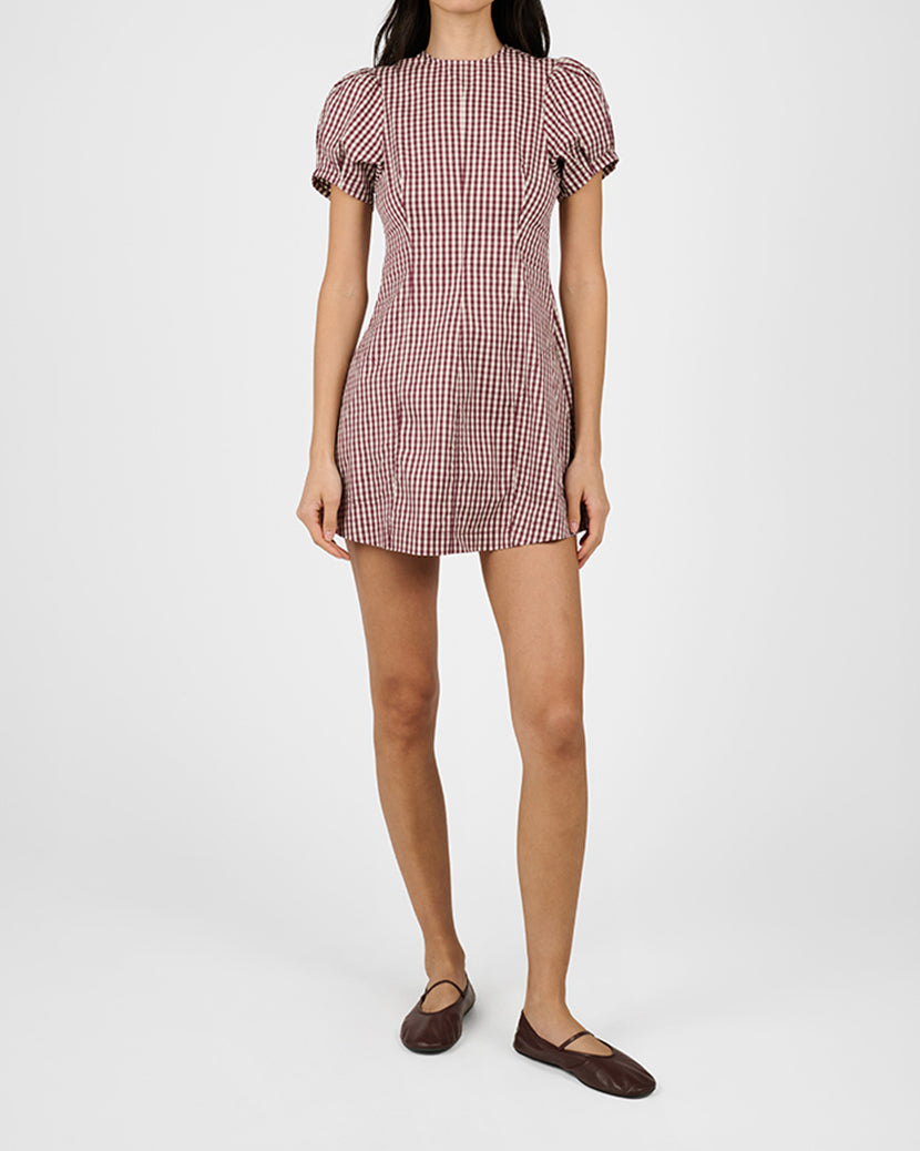 Puff Sleeve Peplum Mini Dress – WeWoreWhat