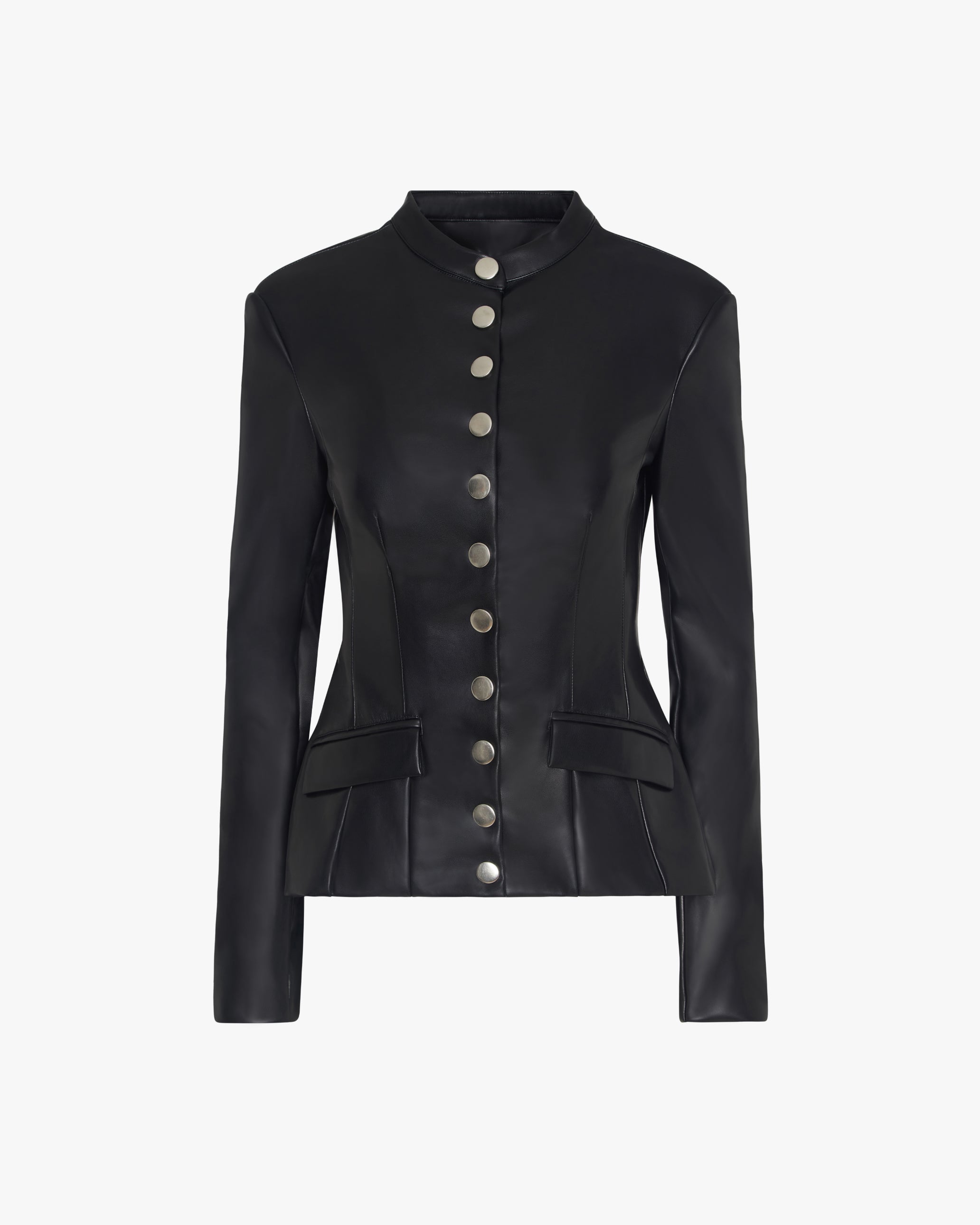 Vegan Leather Military Jacket – WeWoreWhat