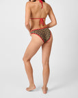 Light Brown/Scarlet