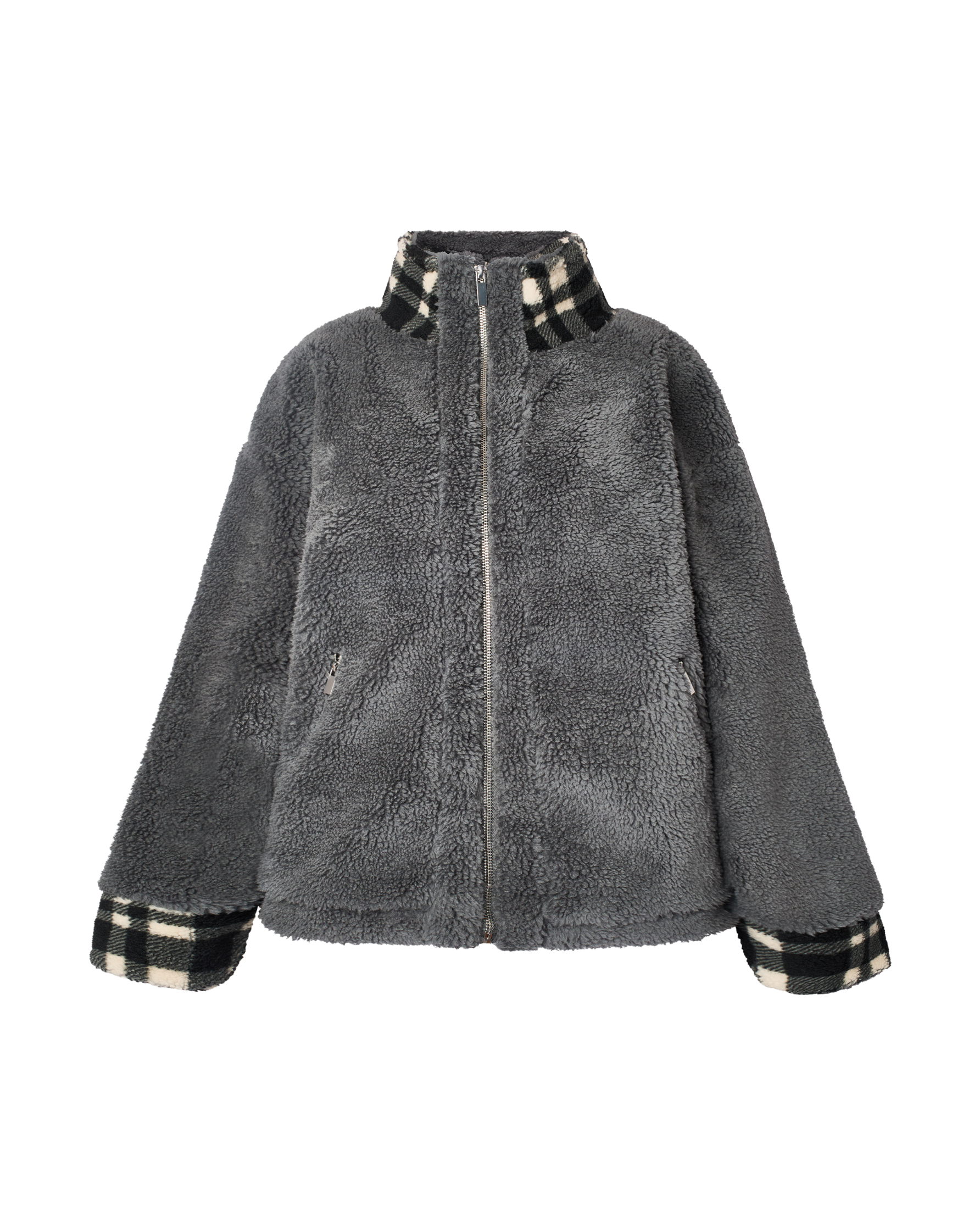 Mock Neck Zip Fleece Jacket – WeWoreWhat