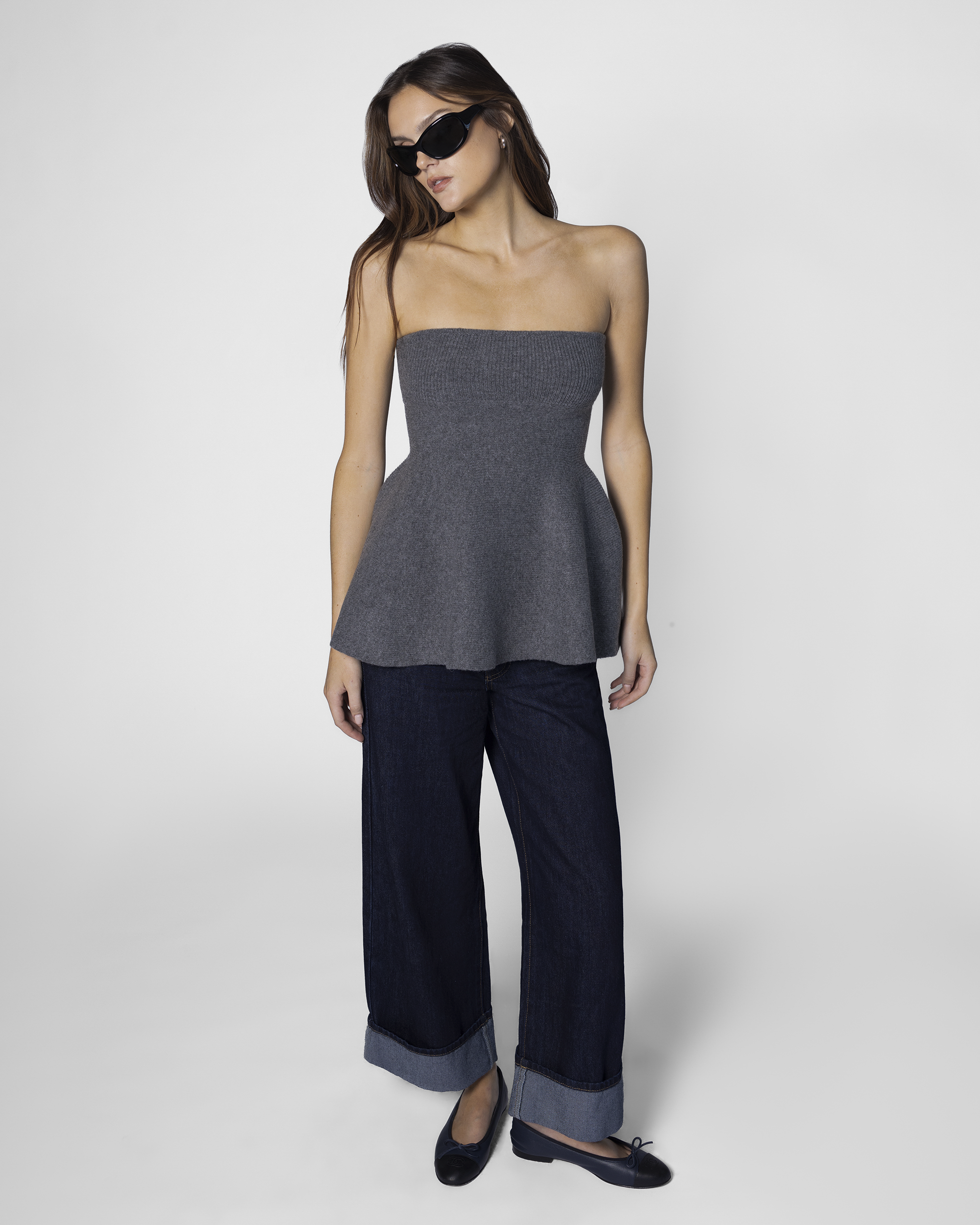 Strapless Peplum Top – WeWoreWhat