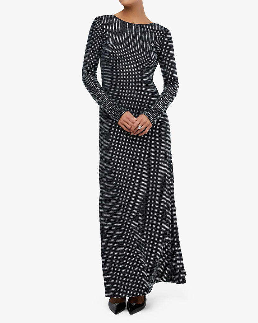 navy blue dress for baby girl Wonderful Backless A-line Long Sleeves Wedding Dress Boho Bridal Gowns,MW448 main image 1