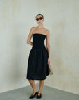 Ribbed Cotton Midi Dress