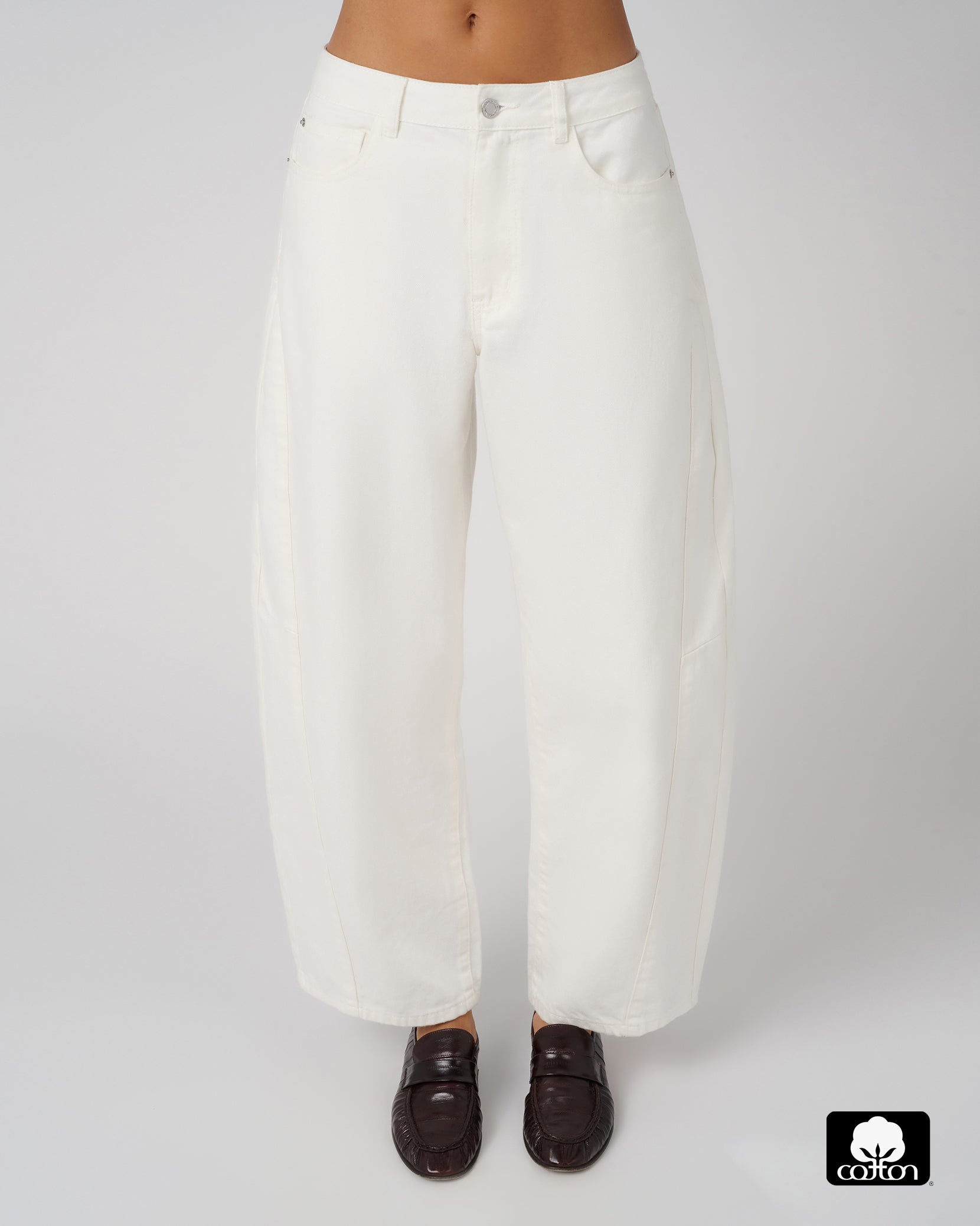 Mid Rise Barrel Jeans – WeWoreWhat Mid Rise Barrel Jeans – WeWoreWhat