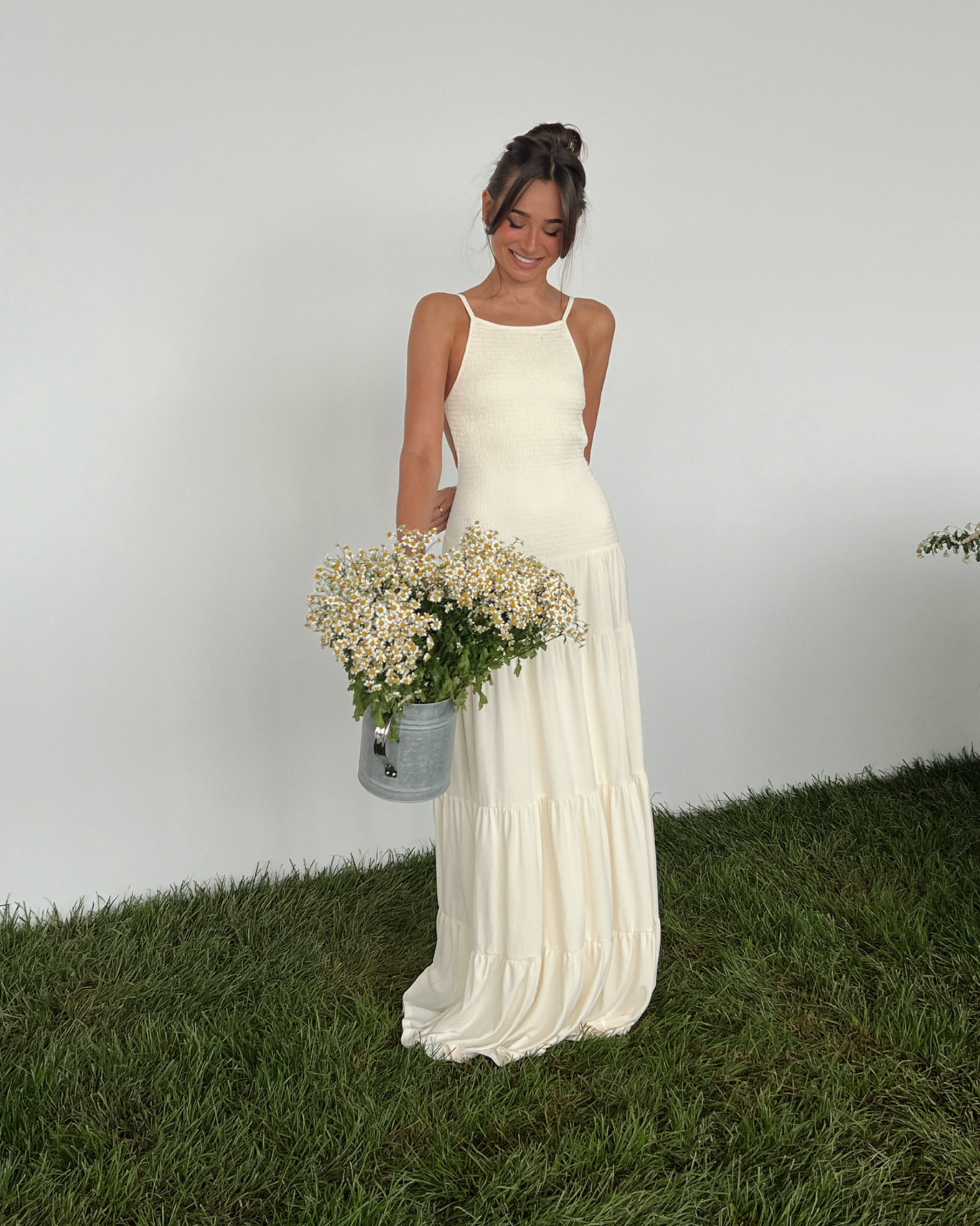 fitted lace wedding dress Smocked Drop Waist Maxi Dress WeWoreWhat fitted lace wedding dress Smocked Drop Waist Maxi Dress WeWoreWhat