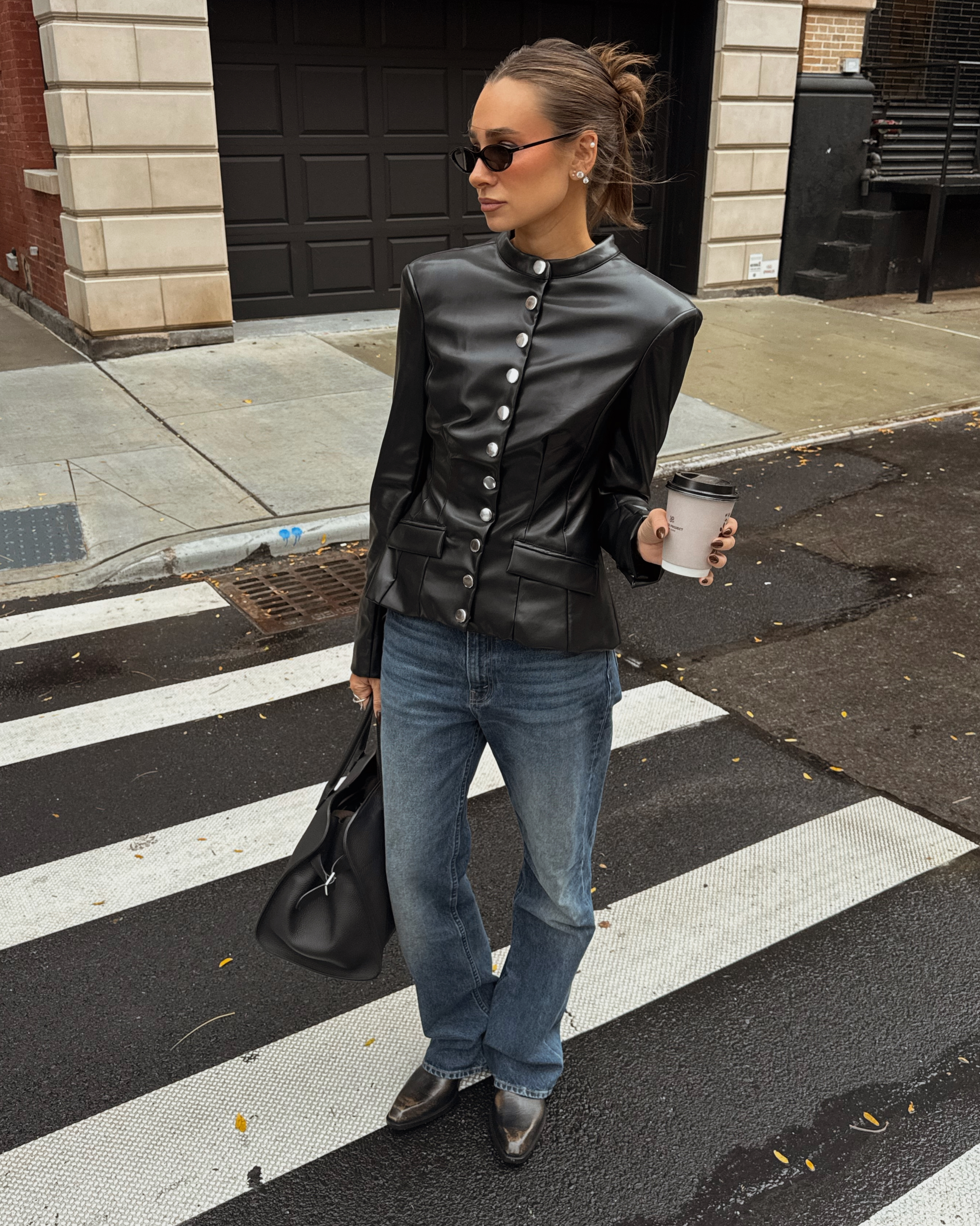 Vegan Leather Military Jacket – WeWoreWhat