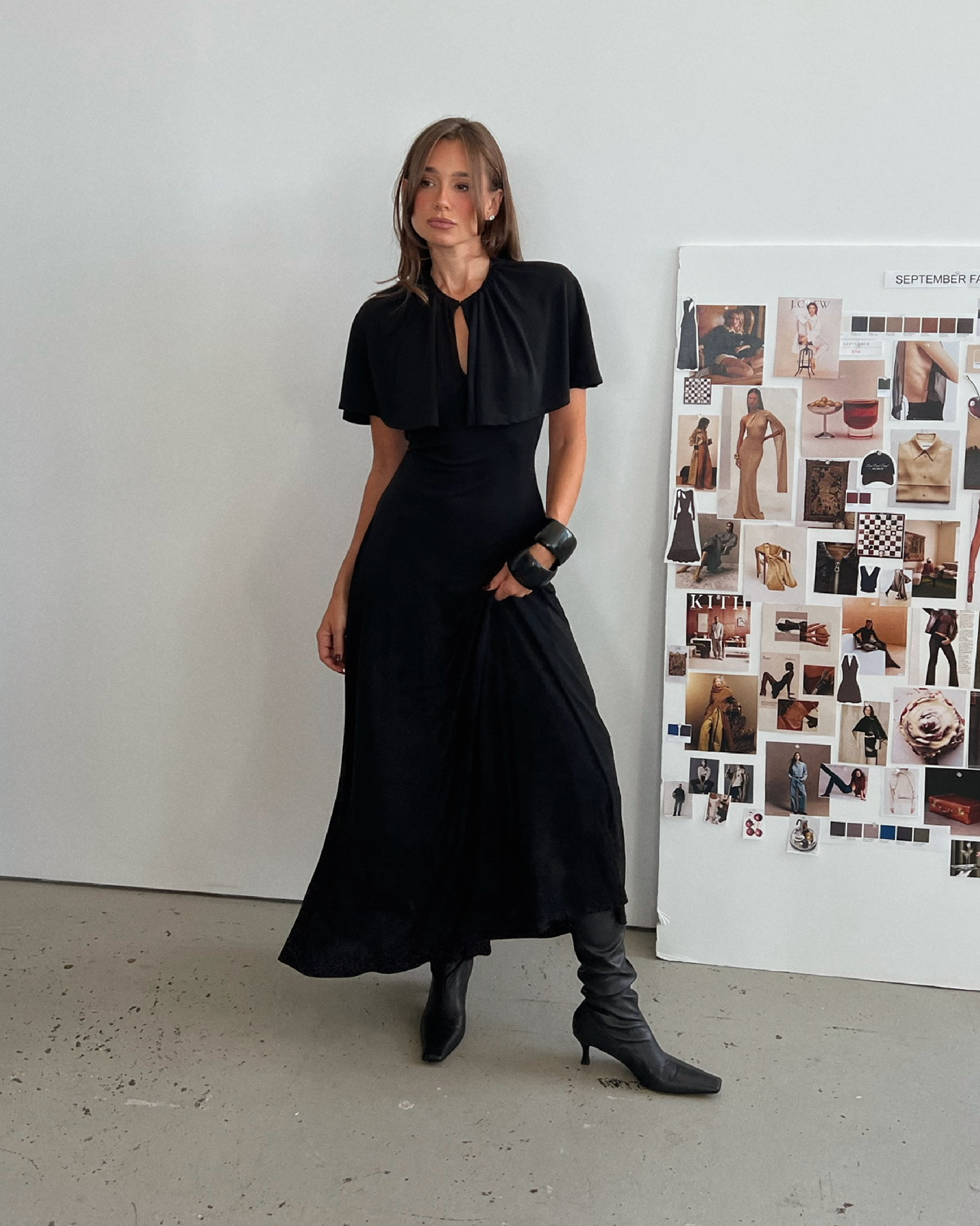 Cape Midi Dress – WeWoreWhat