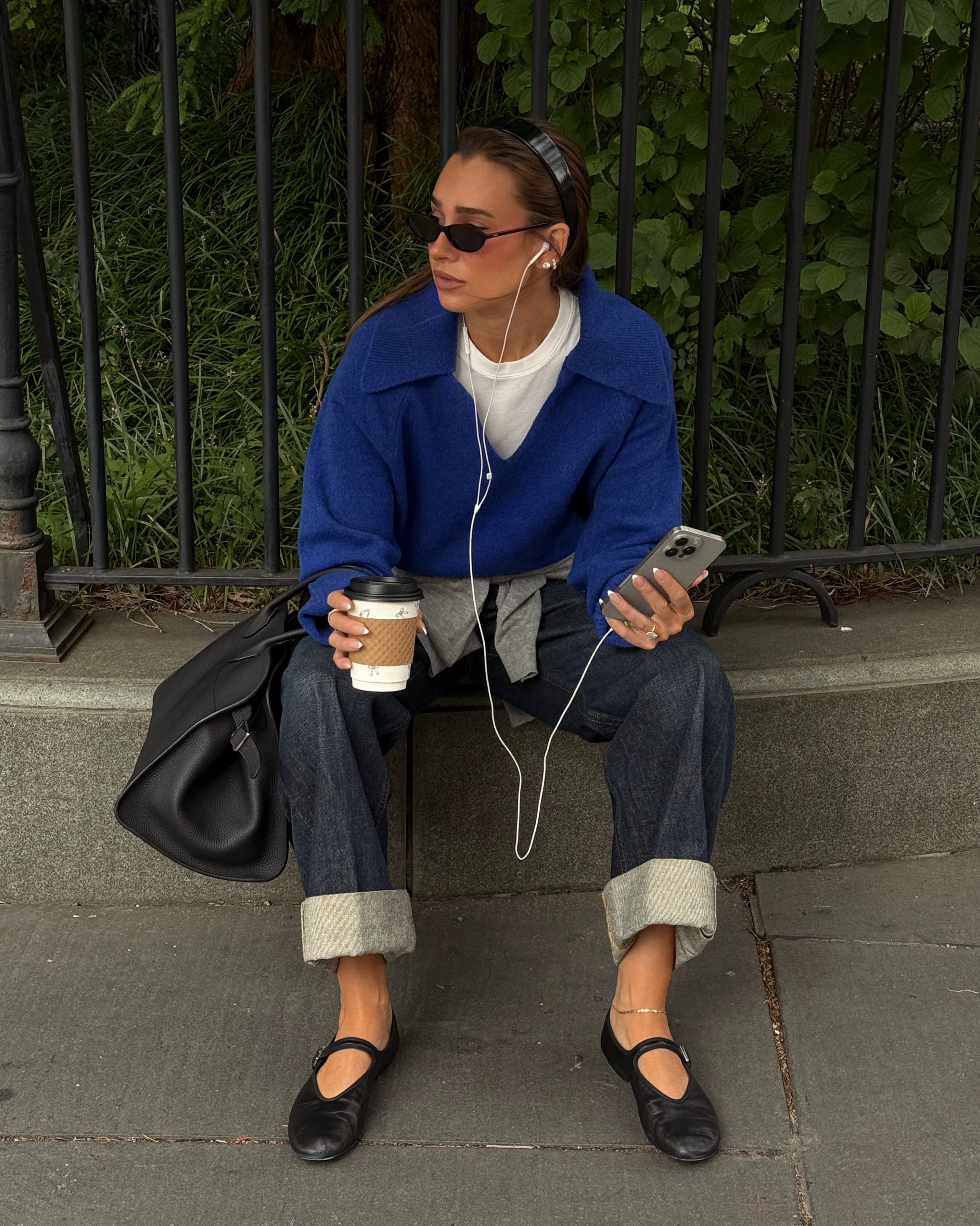 Collar V Neck Sweater – WeWoreWhat