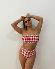 Cherry Red White