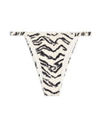 Adjustable Ruched Tiger Bikini Bottom