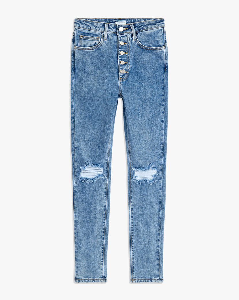 WeWoreWhat The Danielle Spring St Hole High-rise Ankle high quality Jean