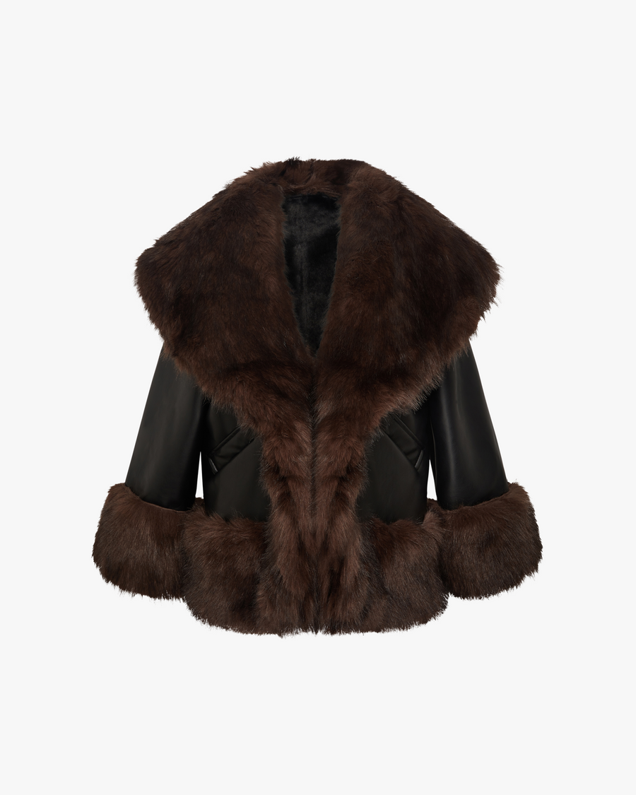Cocoon Fur Jacket – WeWoreWhat