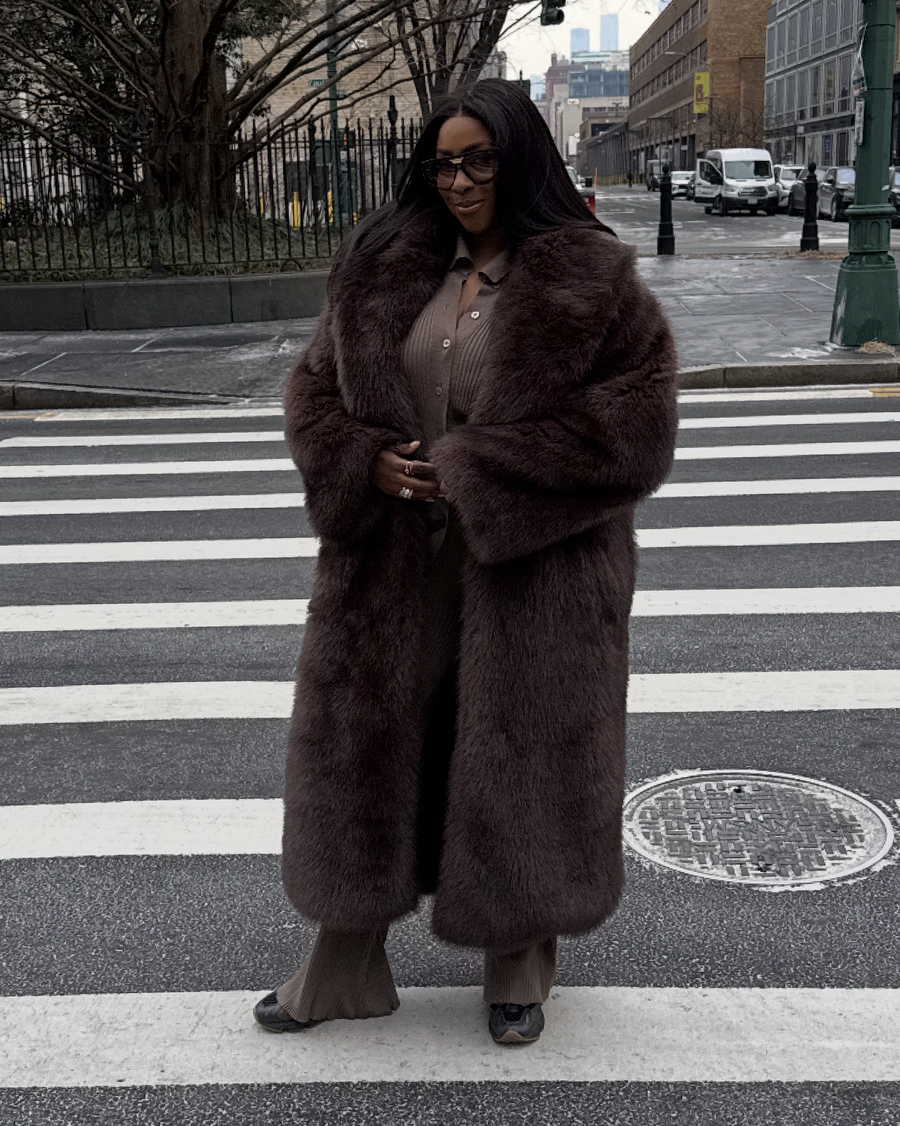 Long Faux Fur Jacket – WeWoreWhat