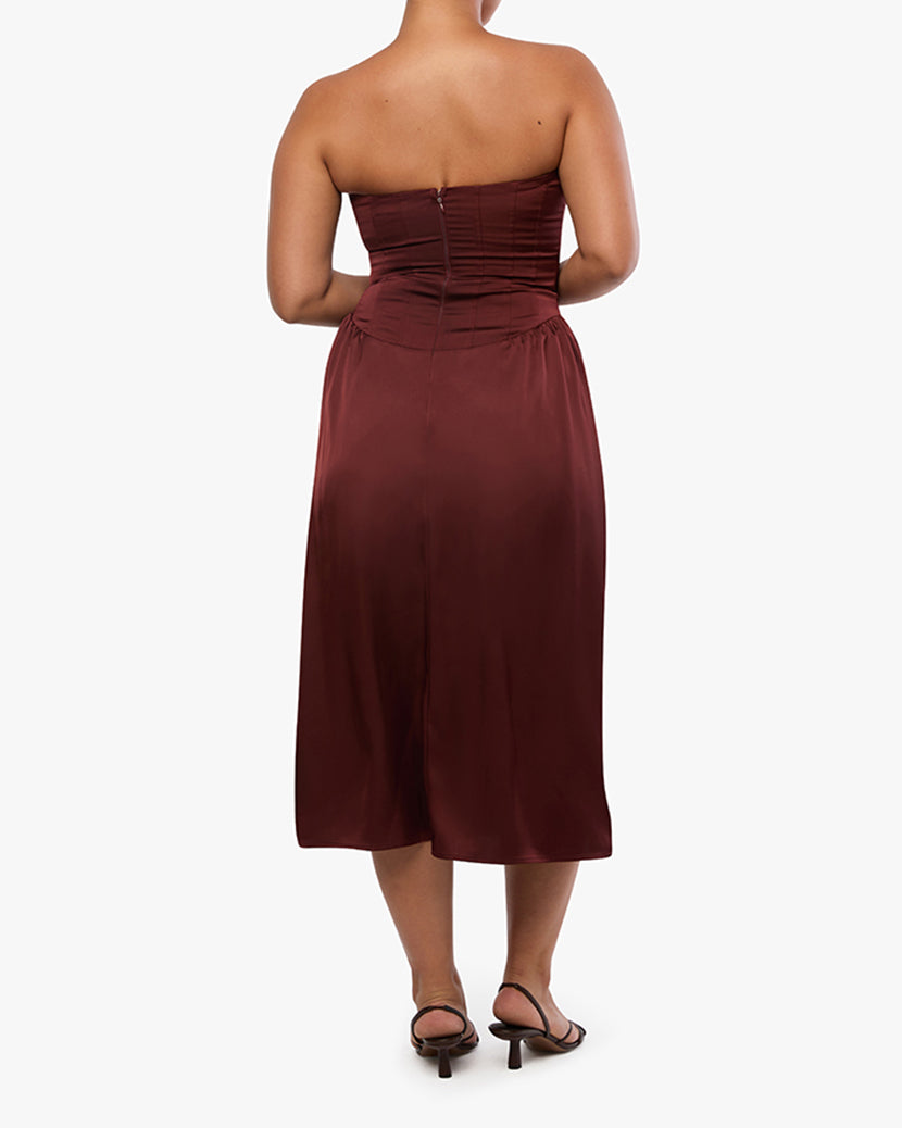 Corset Column Midi Dress WeWoreWhat Corset Column Midi Dress WeWoreWhat
