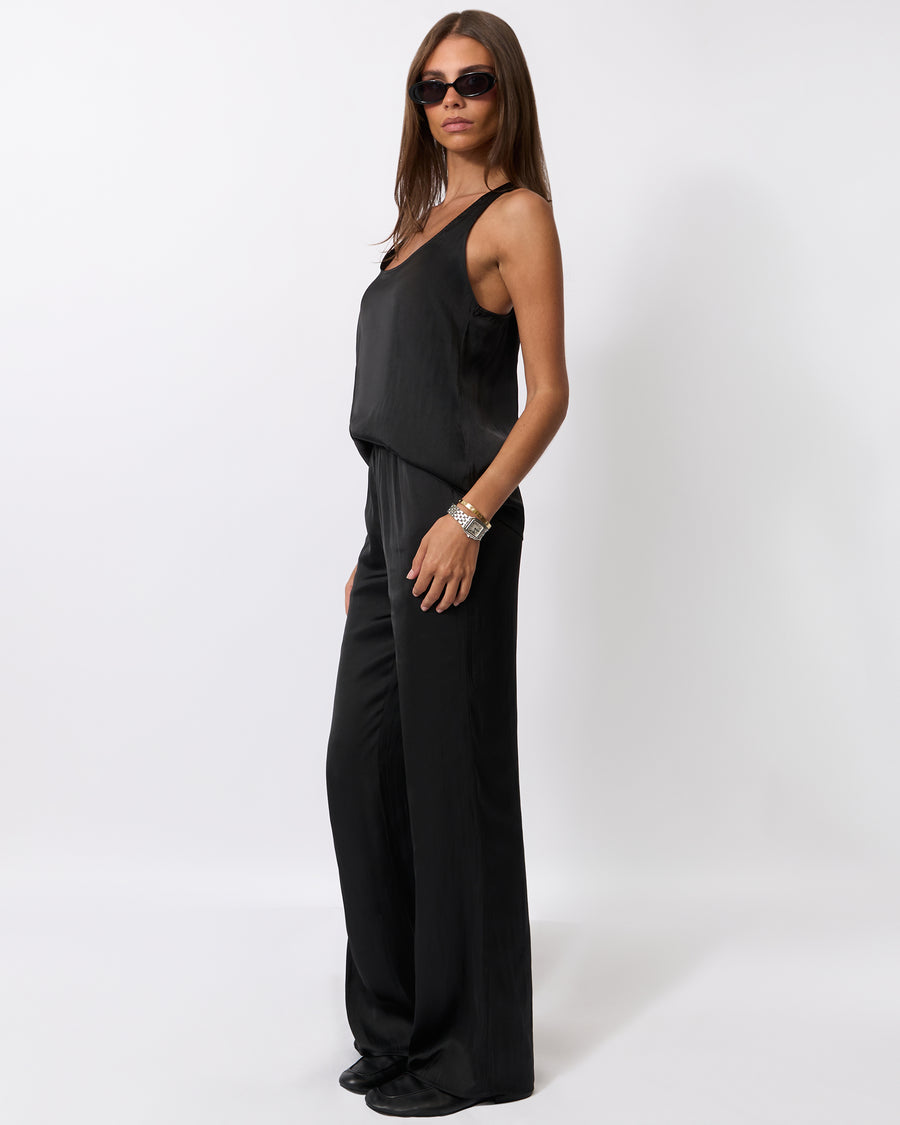 【わわわ】Rivet Tack Slacks black m Silky Pull On Pant – WeWoreWhat