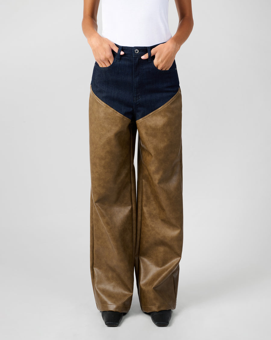 Raw Wash/Dark Brown