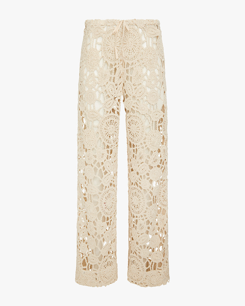パンツ eaphi wave design knit pants ivory パンツ ivory pants eaphi wave design knit
