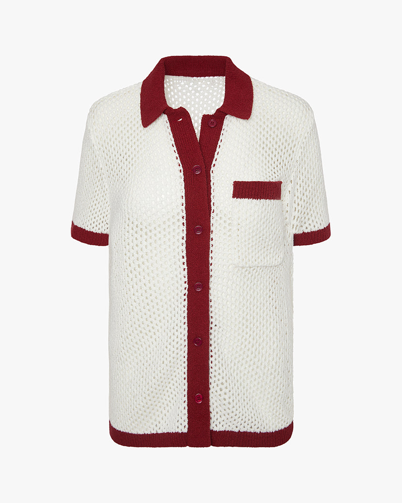 Off-White/Oxblood