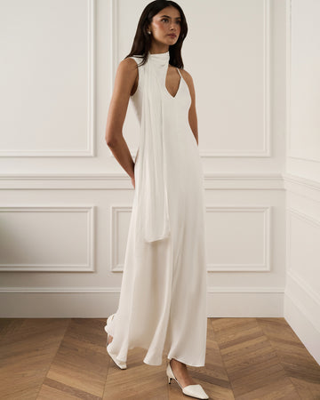 slim fit dress slacks Halter Maxi Dress Sewing Pattern main image 1