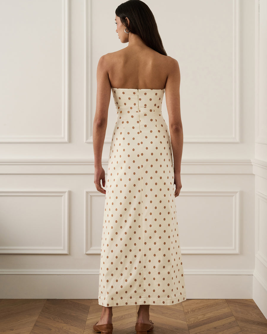 strapless beige dress WeWoreWhat Fold Over Midi in Cream prediwali inc %0D%0ATo%20maintain%20the%20beauty%20of%20your%20garment%2C%20please%20follow%20the%20care%20instructions%20on%20the%20attached%20label Kylie Jenner Wears Plunging Sizes:18m