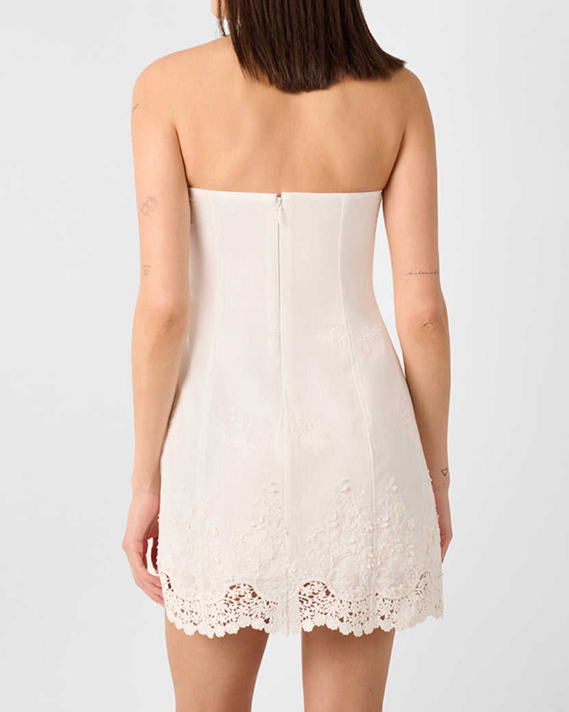Strapless Peplum Mini Dress WeWoreWhat Strapless Peplum Mini Dress WeWoreWhat