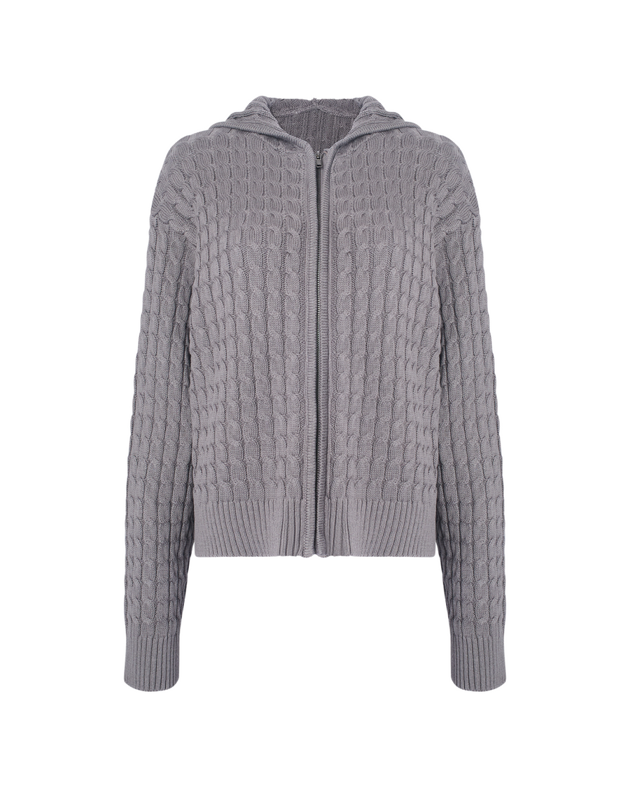 ウィークカバー　075/092 Cable Zip Front Hoodie – WeWoreWhat