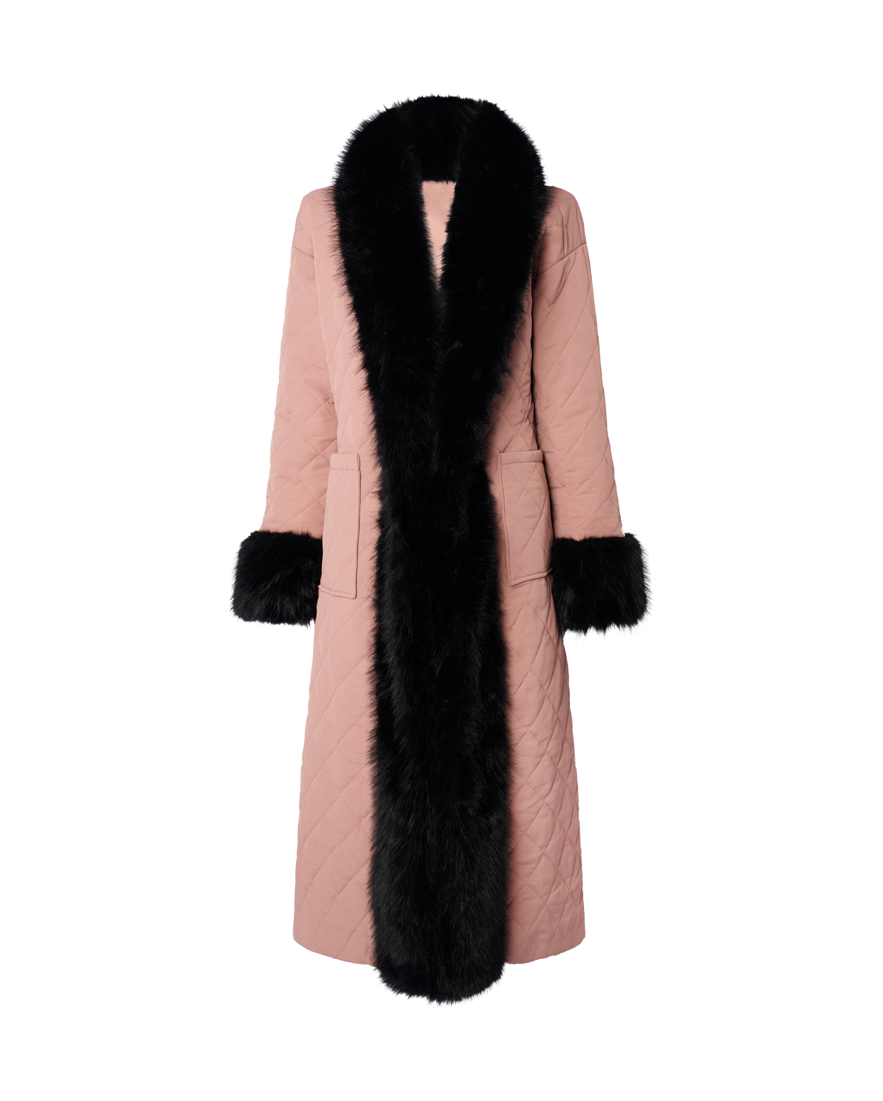 Quilted Fur Trimmed Jacket