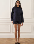 [Dark Navy/Ivory] - Model