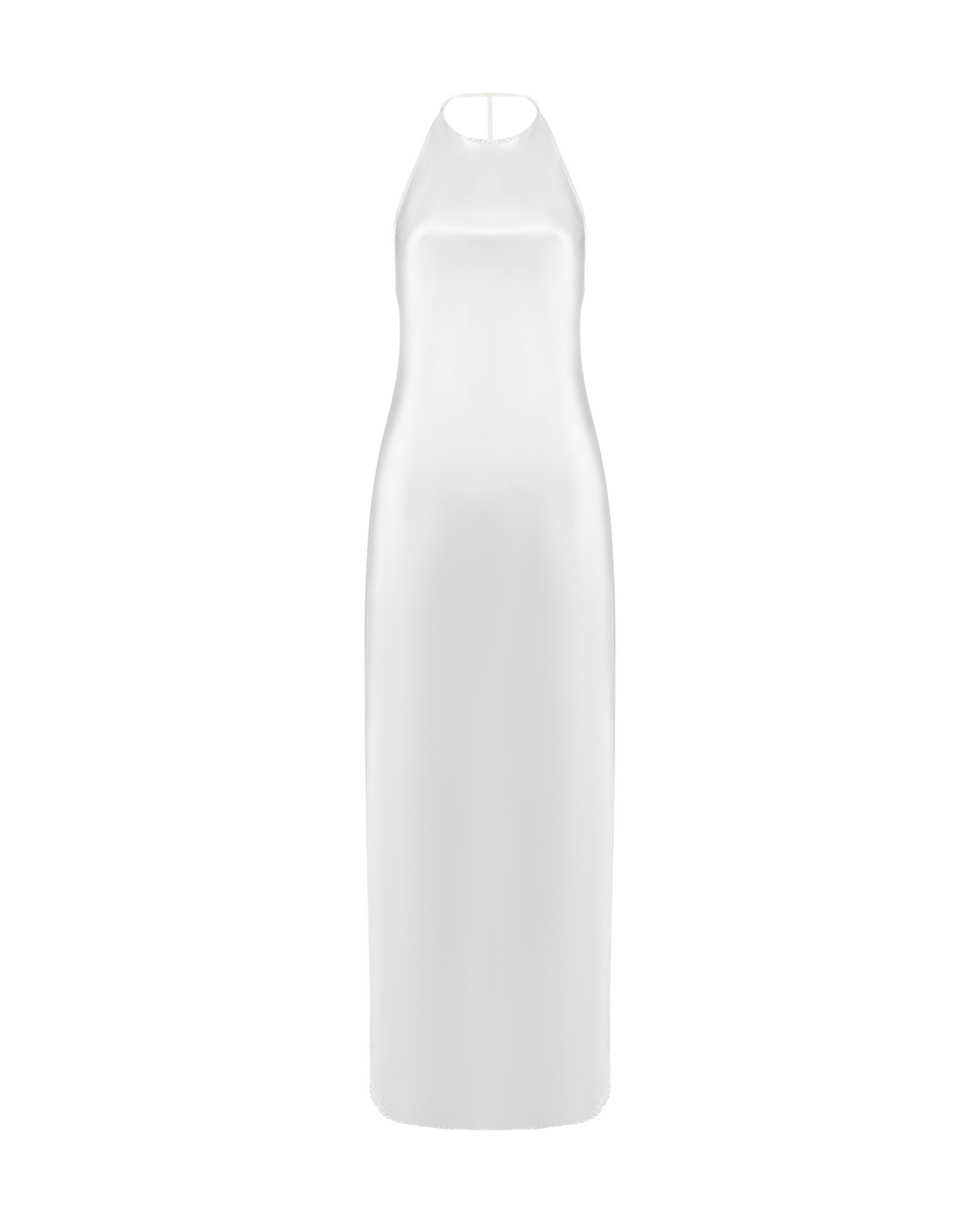 WeWoreWhat Women's Backless Halter Dress in White