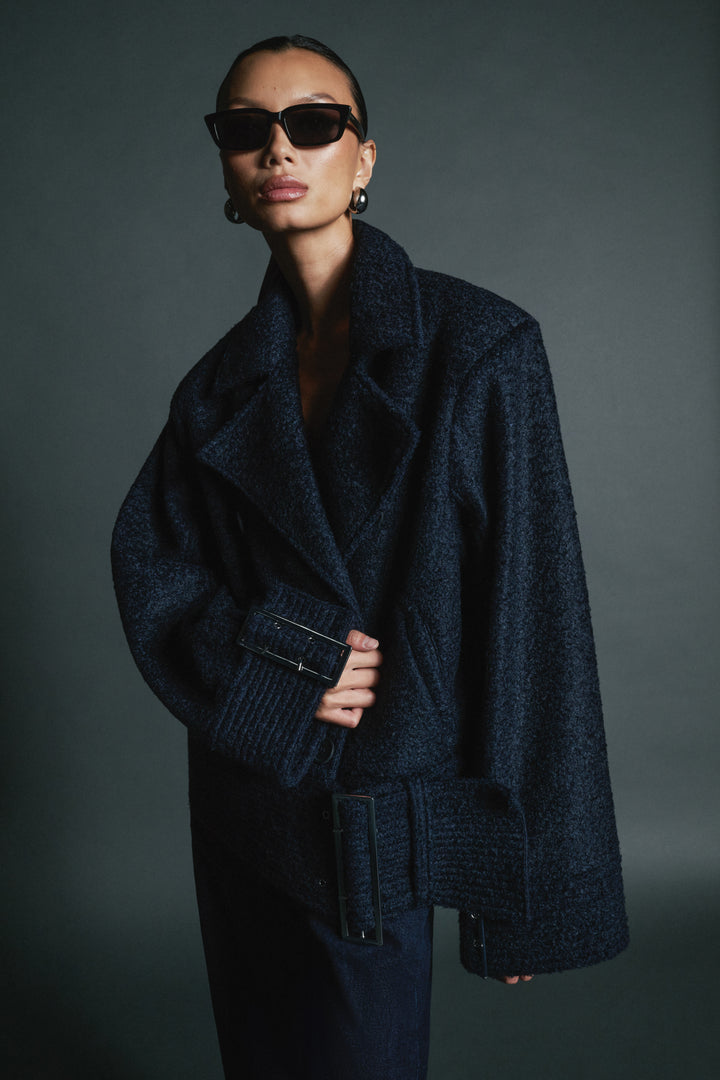 WeWoreWhat Fall 2025 Navy Wool Coat