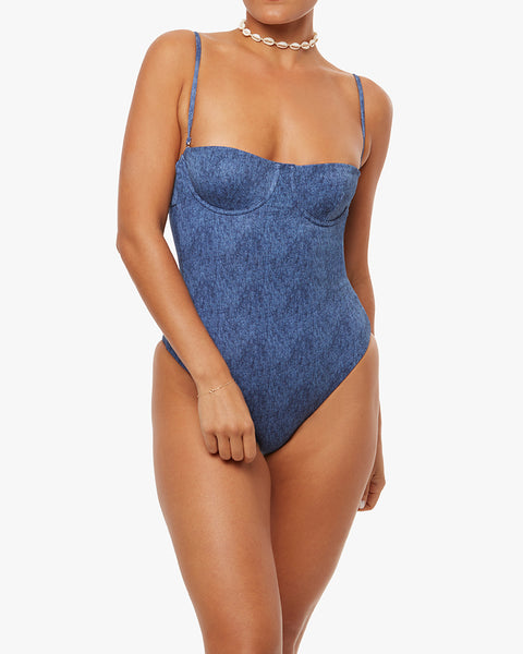 Recycled Microfiber Balconette One Piece Swimsuit 