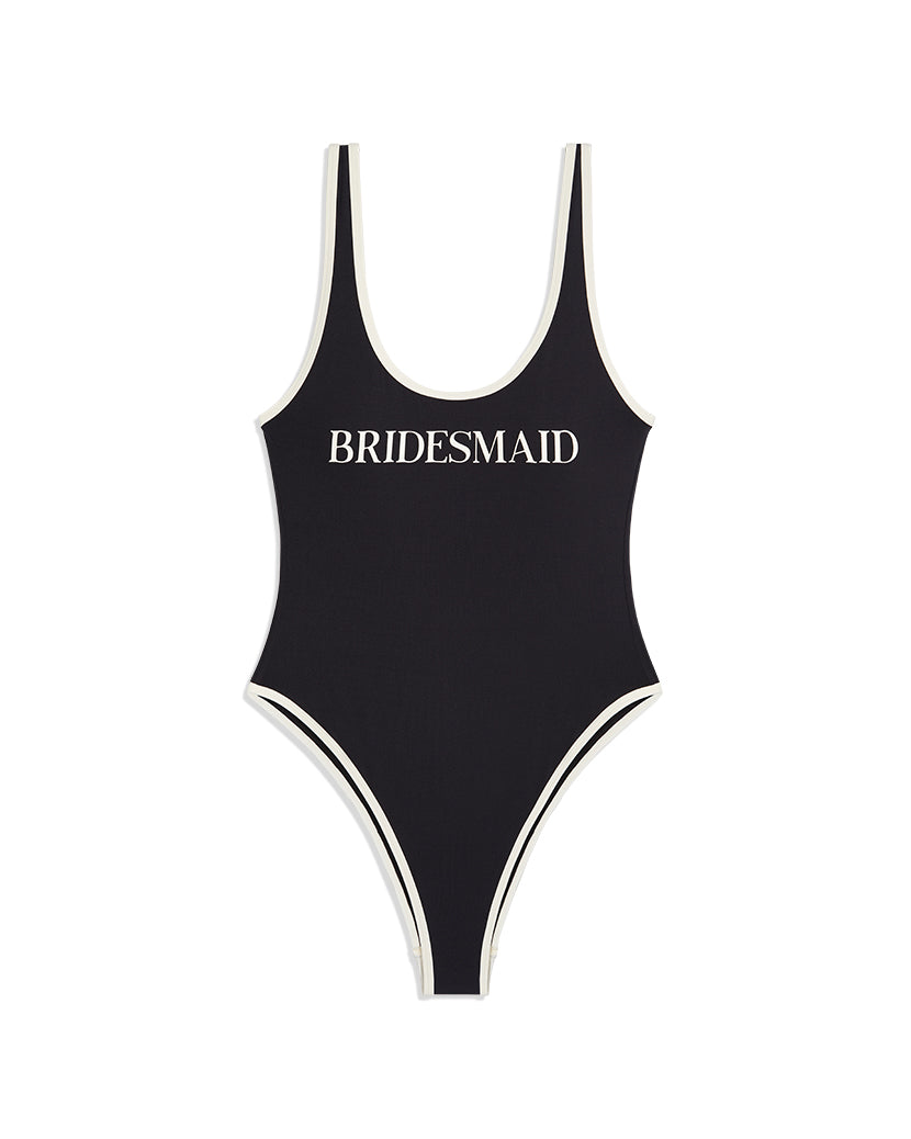 Piped Scoop Bridesmaid One Piece – WeWoreWhat