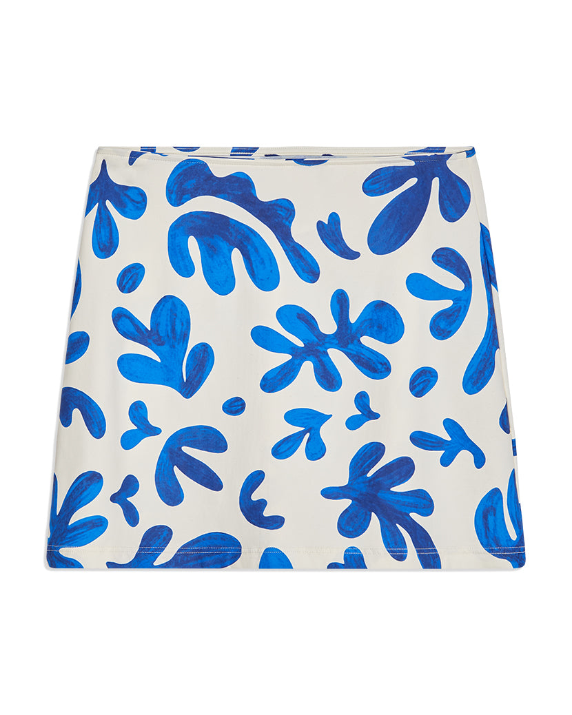 Abstract Leaves Tube Mini Skirt